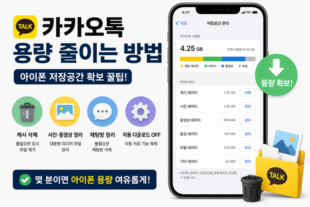Reduce KakaoTalk Storage iPhone